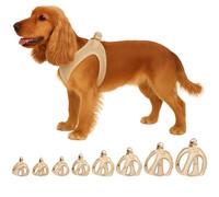 Flamingo Dog Harness Step&Go Bento Beige M 30-35cm 41-44cm