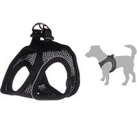 Flamingo Dog Harness Step&Go Bento Black S 30-35cm 37-40cm