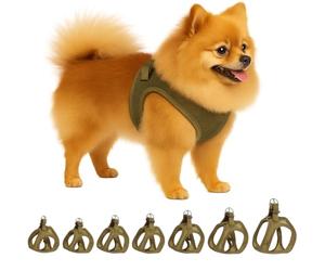 Flamingo Dog Harness Step&Go Bento Khaki S 30-35cm 37-40cm