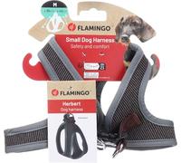 Flamingo Dog Harness Step&Go Herbert Dark brown M 35cm 42cm