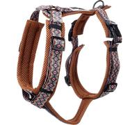 Flamingo Dog Harness Y-shape Canggu Blue L 46-80cm 60-86cm 25mm