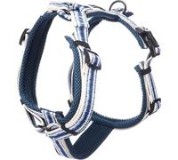 Flamingo Dog Harness Y-shape Gili Island Blue L 46-80cm 60-86cm 25mm