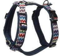 Flamingo Dog Harness Y-shape Nusa Penida Blue L 46-80cm 60-86cm 25mm