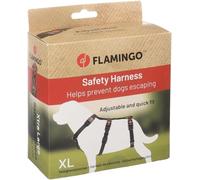 Flamingo Dog Safety harness Zera Black XL 70-110cm 85-120cm 65-114cm 25mm
