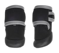 Flamingo Dog Shoes Laky Black 2-Pack Weather Protection Comfort