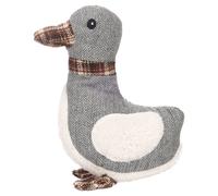 Flamingo Dog Toy in Duck Shape Britta, Grey, with Squeaker, Ideal for Labrador, Schnauzer, Poodle, and Chihuahua