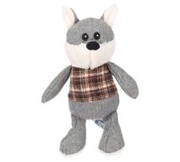 Flamingo Dog Toy Britta Fox Gray 18X9.5X25.5Cm With Squeaker