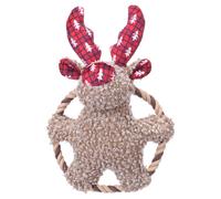 Flamingo Dog Toy Christmas Krola Reindeer & Ring Brown, Various Sizes