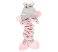 Flamingo Dog Toy Filsy Hippopotamus Pink 18X11X34 Cm For Puppies With Sounds