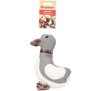Flamingo Dog Toy in Duck Shape Britta, Grey, with Squeaker, Ideal for Labrador, Schnauzer, Poodle, and Chihuahua