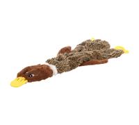 Flamingo Dog Toy Inez Duck Brown 19X47Cm Plush With Squeaker