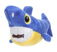 Flamingo Dog Toy Inflatable Shark Blue Squeaker 16X29.5Cm For All Dogs
