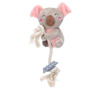 Flamingo Dog Toy Koala For Puppies With Rope Gray, Dental Care, 23Cm