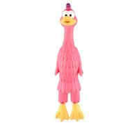 Flamingo Dog Toy Latex Duck Squeaker 36Cm Pink For Dogs Fun