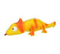 Flamingo Dog Toy Lizzy Chameleon Yellow With Squeaker 12X32Cm, Latex