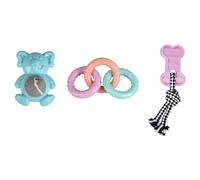 Flamingo Dog Toy Loekie 3 TPR Toys For Puppies 3-Piece