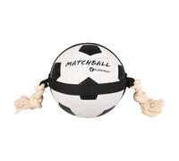 Flamingo Dog Toy Match Ball Soccer Rubber Black/White For Dogs