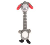 Flamingo Dog Toy Necki Donkey Gray 41X18.5Cm Squeaker Dental Care