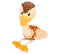 Flamingo Dog Toy Plush Bird 10X35 Cm Crinkly Squeaky Cotton