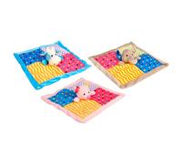 Flamingo Dog Toy Plush Crinkle Blanket 35Cm Soft With Squeaker