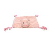 Flamingo Dog Toy Poppo Pig Pink With Rope 40X40Cm For Dogs Fun