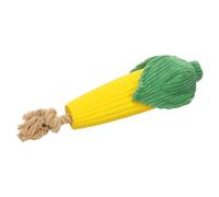 Flamingo Dog Toy Seezo Corn Yellow With Rope 33X9X9Cm Squeaker Latex