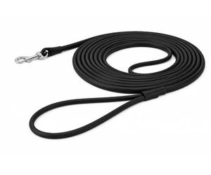 Flamingo Dog Training and tracking leash Caspar Black 10m 6mm