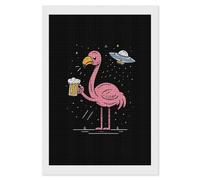 Flamingo Drink Beer Funny Diamond Art Kits DIY Painting Diamonds Picture Wall Decor Decoration