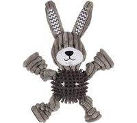 Flamingo DT GOMMY RABBIT CORDUROY + TPR BALL GREY 27CM