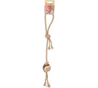 Flamingo DT HEMP KUSH TUG TOY TENNIS BROWN 46x4,8x4,8CM