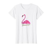 Flamingo - Eclectic Swim Edition Value Graphic T-Shirt, Women, White, L