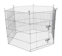 Flamingo Enclosure Zippo Black 120x60x80 CM for Rodents,Foldable,Stable