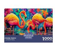Flamingo Exquisite 1000-Piece Jigsaw Puzzles for Adults Containing A Wealth of Challenging Educational Puzzle Game Pieces - Designed to Be A Cherished Gift Jigsaw Puzzles for Adults And Kids 12