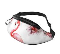 Flamingo Fanny Pack for Men Women, Waterproof Sports Waist Bag Fashion Belt Bag Crossbody Bags Hip Bum Bag with Adjustable Strap Large Sling Bag Purse for Travel Hiking