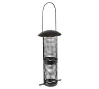Flamingo Feed Silo Nuts Tuwa Metal Black 13X13X28 Cm For Birds