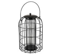 Flamingo Feed Silo Nuts Ylva Metal Black 17.5x17.5x27cm For Birds