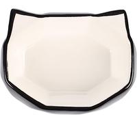 Flamingo FEEDING AND DRINKING BOWL CAT KUBO CERAMIC BLACK-WHITE 180ML 16x12x5CM