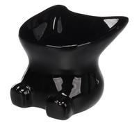 Flamingo FEEDING AND DRINKING BOWL DOBY BLACK 11x11x12CM 120ML