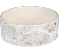 Flamingo FEEDING AND DRINKING BOWL DOG MARMI CERAMIC GREY ROUND 900ML 16,5x6,5CM