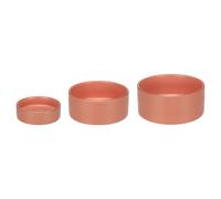 FEEDING AND DRINKING BOWL ERAM ROUND PINK 18x7,5CM 1200ML