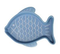 Flamingo FEEDING AND DRINKING BOWL FISHIE BLUE 17x14x2,5CM 200ML