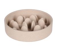 Flamingo Feeding And Drinking Bowl Slow Feeder Greni Beige Anti-Choking Bowl Dog