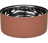 Flamingo FEEDING AND DRINKING BOWL XARA ROUND SALMON PINK 17x7,4CM 1.2L