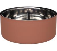 Flamingo FEEDING AND DRINKING BOWL XARA ROUND SALMON PINK 20,5x8,5CM 1.9L