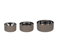 FEEDING AND DRINKING BOWL XARA ROUND TAUPE 15x7,4CM 700ML