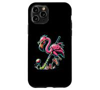 Flamingo Field Hockey Stick Sunglasses Splash Case for iPhone 11 Pro