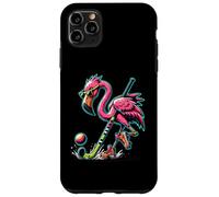 Flamingo Field Hockey Stick Sunglasses Splash Case for iPhone 11 Pro Max