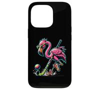 Flamingo Field Hockey Stick Sunglasses Splash Case for iPhone 13 Pro