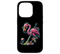 Flamingo Field Hockey Stick Sunglasses Splash Case for iPhone 14 Pro