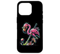 Flamingo Field Hockey Stick Sunglasses Splash Case for iPhone 16 Pro